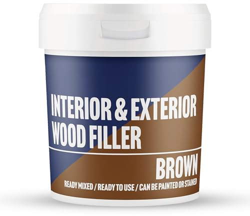 ZOPPER Ready Mixed Wood Filler Brown 470g | Interior & Exterior Repair Paste, Cracks, Holes & Joints, Sandable & Paintable Smooth Finish, Doors, Skirting & Window Frames
