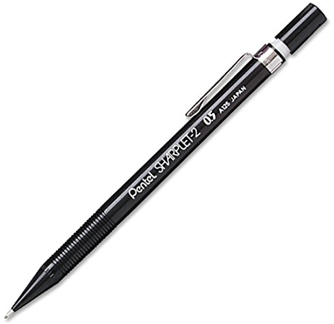 Pentel A125-A Sharplet-2 Automatik-Bleistift, 0,5 mm, Schwarz, A125-A A125A