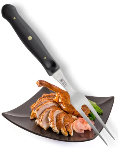 Taylors Eye Witness Professional Series British Made Carving Fork - 15cm Long Carbon Stainless Steel Tines/Prongs. Triple Rivet, Half Tang Construction. Ergonomic Handle. UK Craftsmanship