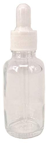 Nutley's Clear Glass and White Dropper Bottles, 30ml (20)