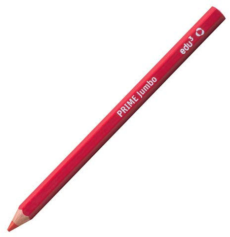Unbekannt Farbstifte Buntstifte edu³ Prime Jumbo Sechskantgriff, 12 STK. pro Farbe, hellrot