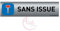 Plaque de porte aluminium brossé imprimé -Dimensions 200 x 50 mm - Double face adhésif au dos - Impression UV directement sur l'aluminium (Pas de contre collage) (sans issue)