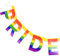 Toyland® 180cm (1,8m) Regenbogen-Stolz-Banner - Partydekoration - LGBT