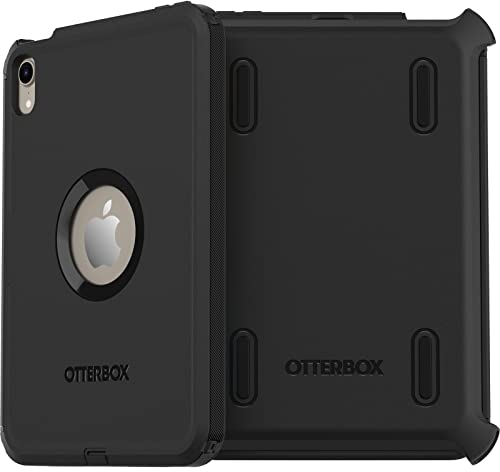 OtterBox Defender Hülle für iPad Mini 8,3 7. gen 2024 (A17 Pro) / 6. gen 2021, ultrarobuste Schutzhülle mit integriertem Displayschutz, 2X nach Militärstandard getestet, Schwarz