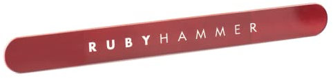 Ruby Hammer Glass Nail File | Professional-Grade | Suitable for Natural & Acrylic Nails | Designed by Award-Winning Beauty Expert Ruby Hammer MBE | 19.5cm