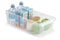 CABLEPELADO - Organizador Varios para frigorifico de plastico - Caja organizacion - Almacenamiento Bebidas - Cocina - Despensa - Armario - Bodega - Color Transparente