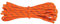 Fabmania® Laces Cordones Reflectantes Redondo Naranja Fluo - 140cm