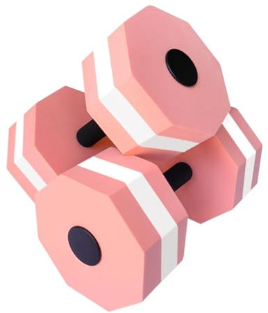 lopituwe 2X Übungs Langhantel Wasser Entertainment Moment mit Krafttraining Eva Wasser Aerobic Hantel Leichtgewicht, Rosa