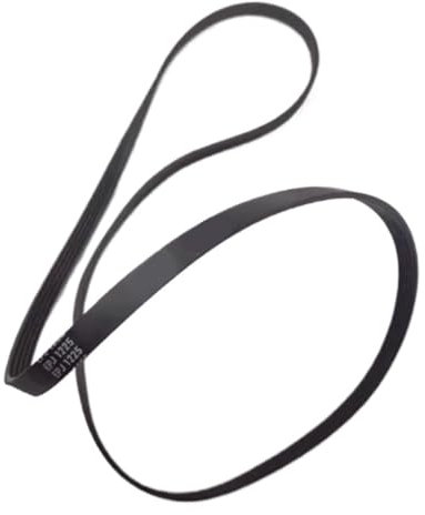 Correa de transmisión de goma for lavadora (5EPJ1225), circunferencia de 1225 mm, compatible con lavadoras Ho-over y Candy, 41039460, 41021973