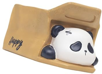 YIZITU Pflanzgefäß in Panda-Form, handgefertigt, wasserdicht, Kunstharz, Blumentöpfe, dekorativer Stifthalter, Balkonpflanzenbehälter, wasserdichter Übertopf