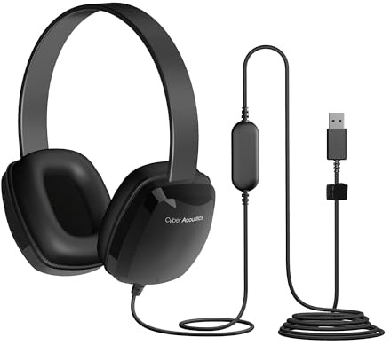Cyber Acoustics ACM-6005 Black Supraaural Head-band headphone