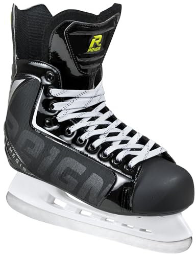 Reign Erwachsene Nemesis Hockey Skate Schlittschuhe, Schwarz, 43