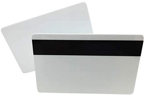 Premium Plastikkarten Weiss mit Magnetstreifen HiCo | 1-500 Stück | Rohlinge blanko für Kartendrucker, NEU! (100)