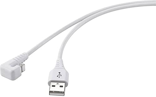 Renkforce Cavo USB 2.0 USB-A, connettore Apple Lightning, 100 m, bianco RF-4598340