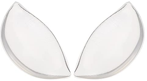 2Pcs Clear Silicone Gel Bra Inserts V Shape Waterproof Push Up Cups Cleavage Pads Forms Prosthesis Bra Padding Bust for Womens