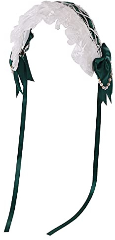 Mädchen Dienstmädchen Cosplay Stirnband Spitze Blume Kopfbedeckung (Jasper)