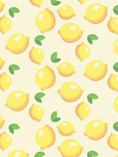 Lemon Notebook: Fruit Composition Notebook For Girls - 8.5 x 11 Inch Wide Ruled Journal