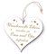 Ihr werdet Oma und Opa Schild Herz - Großeltern werden - Geburt Baby 13 x 12 cm | Dekolando