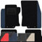 moto-MOLTICO Fußmatten Auto Velours Autoteppiche Schwarz Automatten Set 4-teilig - Auffälliges Design - passend für Nissan Micra K14 ab 2017 (Blaues Muster)