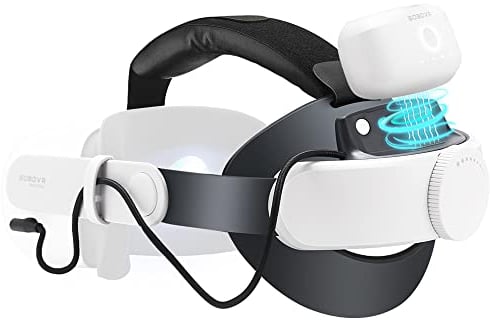 BOBOVR M1 Plus Head Strap with Battery Pack 5200mAh Compatible with Oculus Quest2 Elite Strap For Enhanced Support and Comfort Accessories,Hot-swappable Battery Pack Design