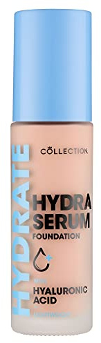 Collection Cosmetics Hydra Serum Foundation, Breathable Formula for Glowy Skin, 30ml, Fair