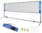 LARMNEE Filet de Badminton, 4m Filet de Badminton Pliable, Réglable sur 3 Hauteurs, Filet de Tennis Portable, Filet de Volley Exterieur, Cadre Robuste Métal, avec Sac de Transport ELH04BN02