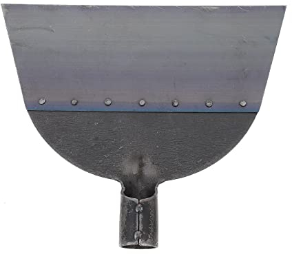 Mipcase 1 Pala de Acero Inoxidable para Gallinero Pala Rascadora Herramientas de Jardín Limpieza de Cemento Pesada Metal Herramienta de Empuje para Pollo Borde de Cerdo Pala para