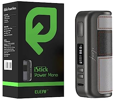 Eleaf sigaretta elettronica iStick Power Mono Box Mod 80W 3500mAh Nero Grigio senza nicotina