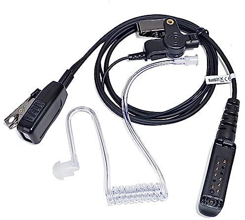 HYS Sepura Sicherheits-Ohrhörer Kompatibel mit Sepura STP8000 STP9000(Tetra) SC20 SC21 Funkgeräten, verdeckte akustische Rohr-Headset (Sepura)