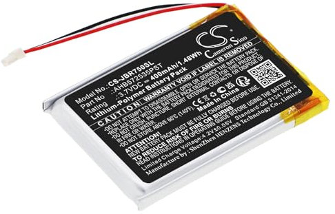 TCTK Akku 400mAh Kompatibel mit [Jabra] Evolve 75 Ersetzt AHB572535PST FBA