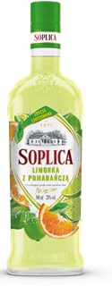 SOPLICA EXOTIC ORANGE & LIME Polish Vodka - Natural Ingredients - For Shots & Cocktails - 28% Alcohol - 500 ml