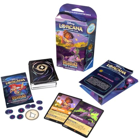 Ravensburger-Disney Lorcana Trading Card Game: Set 4 – Starter Deck A, Color ámbar (11098334)