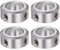 QUARKZMAN 4pcs Bague de Réglage Bague Arrêt d'axe Butée Arbre Collier 15mm Alésage Aluminium Alliage 24mm OD, 10mm Largeur pour Roue Brouette Pont Boîte Vitesses CNC