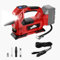 Compressore d'aria senza fili per batteria Milwaukee M18, 160 psi, portatile, con luce LED, con manometro digitale, per auto, moto, bici, palloni sportivi (batteria non inclusa)