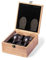 Set da Vino con Coppia di Calici personalizzati Con incisione, con cavatappi e astuccio in Legno Personalizzabile, Idea regalo coppia, bomboniera, san valentino (SET VINO CON ASTUCCIO IN LEGNO)