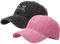 XYIYI 2 Pack Niedliche Katze Schwarz Rosa Unisex Washed Vintage Baseballkappe Golf Dad Hat Einstellbare Klassische Low Profile Plain Cap für Herren Damen
