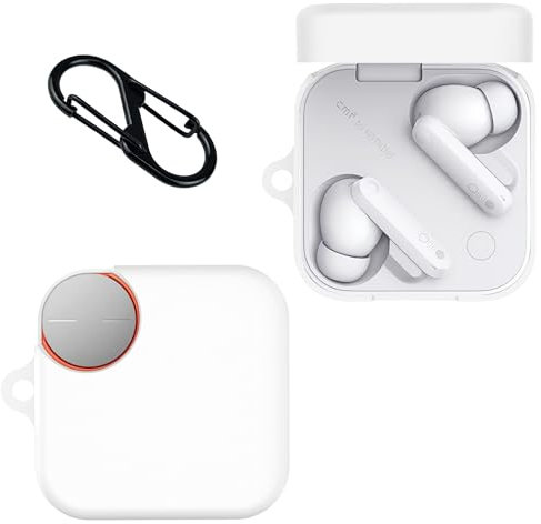 Lemxiee Flexible Silikonhülle für CMF by Nothing Buds Pro 2 hülle (2024) -Weiß