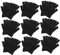 KITANDOVE 15paare Arbeitshandschuhe Für Männer Rutschfeste Halbfingerhandschuhe Aus Strapazierfähigem Nylon Für Montage Und Präzisionsarbeiten Ergonomisches Design Bequem Und Leicht