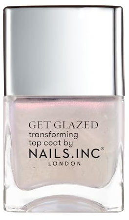 Nails Inc - Better On Top GLAZE Quick-Drying Top Coat Nagellack - Schnelltrocknend in 45 Sekunden - Vegan & Tierversuchsfrei - Glänzender, Feuchtigkeitsspendender Top Coat – Perfekte Maniküre