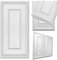 DECCART - Wandpaneele 100x50 cm - Panel wand - Paneele - Wandverkleidung Innen Deckenverkleidung Wandplatten aus Polystyrol 3d Wall Panels - Boazeriemuster XL weiß - 40 Stück (20 m²)