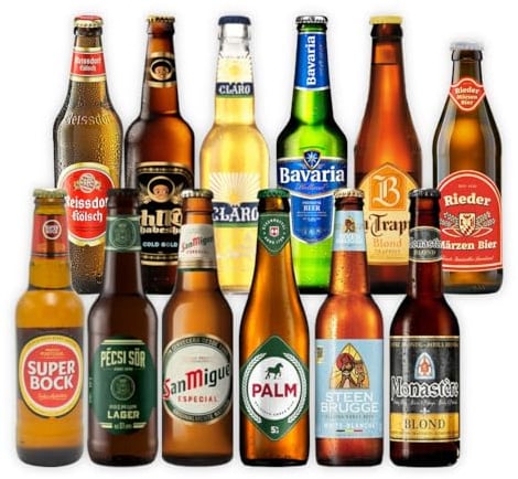 Kalea | Bier-Probierset | 12x 0,33l | 12 unterschiedliche Bierspezialitäten aus verschiedenen Ländern (Probierset International)
