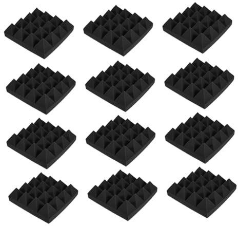 JOINPAYA Einfache Schalldämmungslösung 12 Stück Pyramiden-akustikabsorptionsplatten Einfach Zu Installieren Für Ktv