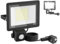 UISEBRT Led Strahler mit Bewegungsmelder Außen,100W 220V Außenlampe,Außenstrahler aus Aluminium-Druckguß,Gehärtetes Glas,Fluter Licht für Garten,Terrasse,Garage,Hof,IP66 (Mit Stecker, Kaltweiß)