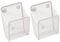 2 Stück Magnetisch Aufbewahrungskorb Magnetischer Schreibtisch Organizer Whiteboard Zubehör Magnet Regal Hängeregal Bad Magnetisches Regal Für Kühlschrank, Whiteboard,Schließfachzubehör (Weiß)