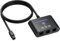 CAMWAY Toslink Splitter 1 in 3 Out, Digital Audio Optischer Splitter mit 1M optisches Kabel, Toslink Fiber Optischer Audio SPDIF Verteiler Splitter Adapter für Heimkino Xbox PS5/PS4 Soundbars