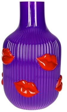 Giftcomany L'Amour Vase Lippen lila 30cm