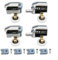 HEIBTENY Shower Door Rollers Set Of 4 Twin Top Bottom Replacement Wheels For Glass Thickness 5-8mm Enclosures Cabins Zinc Alloy