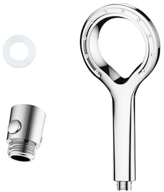 SHENGYIG Duschköpfe, Hochdruck mit Zerstäubung Handdusche, Ring Sparduschkopf, mit Duschkopf Absperrventil, Badezimmerzubehör, für Erwachsene, Haustiere