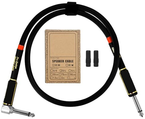 Guitar Amplifier Cable 6.35 To 6.35mm Guitar Amps Leads Guitar Cord For Studio Monitors Electric Guitar Keyboard Mixers