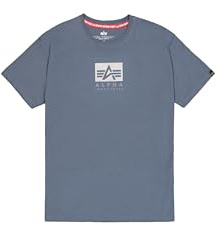 Alpha Industries Herren Satin Logo T T-Shirt (1er Pack)